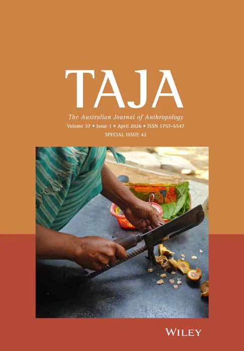 Australian Journal of Anthropology journal cover