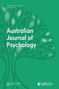 AUSTRALIAN JOURNAL OF PSYCHOLOGY journal cover