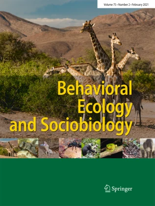 BEHAVIORAL ECOLOGY AND SOCIOBIOLOGY journal cover