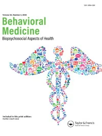 BEHAVIORAL MEDICINE journal cover