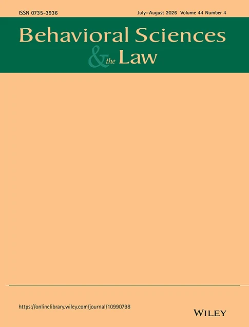 BEHAVIORAL SCIENCES & THE LAW journal cover