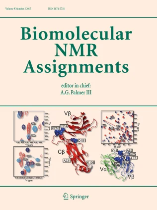 Biomolecular NMR Assignments journal cover