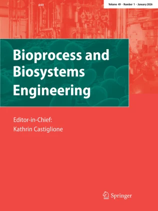 BIOPROCESS AND BIOSYSTEMS ENGINEERING 期刊封面