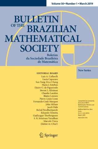 BULLETIN OF THE BRAZILIAN MATHEMATICAL SOCIETY 期刊封面