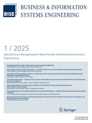 Business & Information Systems Engineering 期刊封面