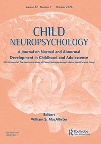 CHILD NEUROPSYCHOLOGY 期刊封面