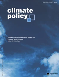 CLIMATE POLICY journal cover