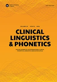 CLINICAL LINGUISTICS & PHONETICS journal cover