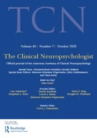 CLINICAL NEUROPSYCHOLOGIST 期刊封面