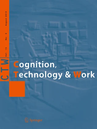 Cognition Technology & Work journal cover