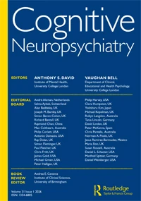 Cognitive Neuropsychiatry journal cover