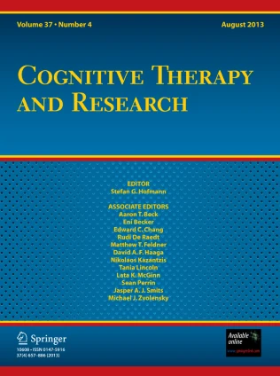 COGNITIVE THERAPY AND RESEARCH journal cover