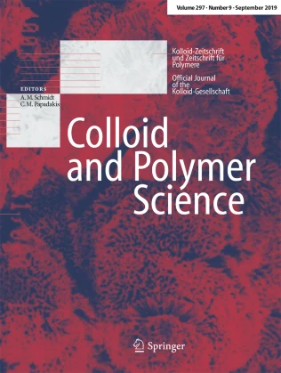 COLLOID AND POLYMER SCIENCE journal cover