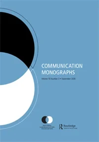 COMMUNICATION MONOGRAPHS journal cover