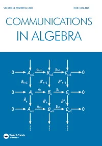 COMMUNICATIONS IN ALGEBRA journal cover