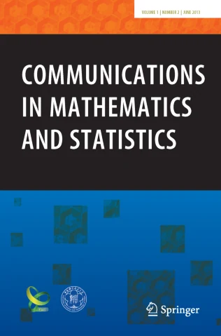 Communications in Mathematics and Statistics 期刊封面