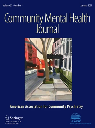 COMMUNITY MENTAL HEALTH JOURNAL journal cover