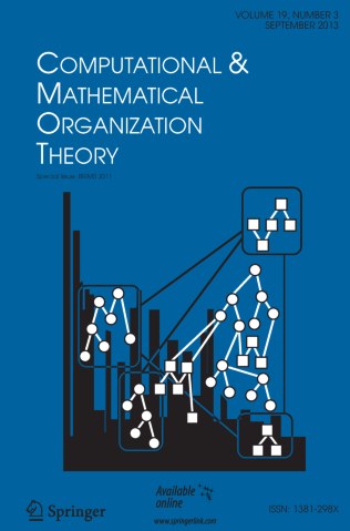 Computational and Mathematical Organization Theory 期刊封面