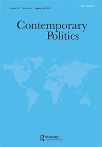 Contemporary Politics journal cover