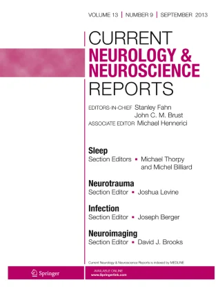 Current Neurology and Neuroscience Reports journal cover