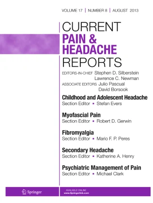 Current Pain and Headache Reports 期刊封面