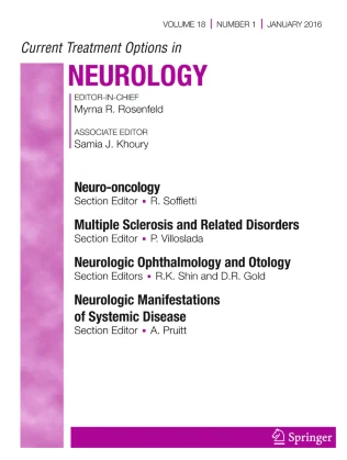 Current Treatment Options in Neurology journal cover