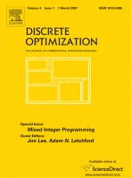 Discrete Optimization 期刊封面