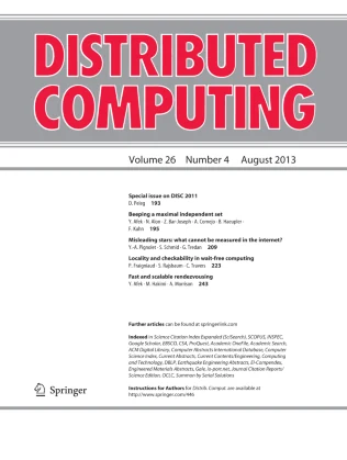 DISTRIBUTED COMPUTING journal cover