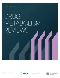 DRUG METABOLISM REVIEWS journal cover