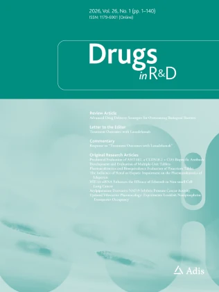DRUGS IN R&D 期刊封面
