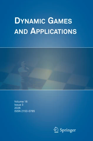 Dynamic Games and Applications journal cover