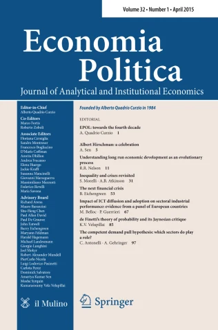 Economia Politica 期刊封面