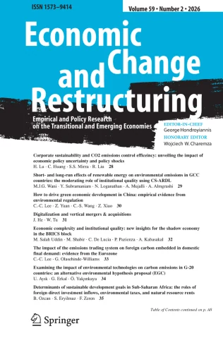 Economic Change and Restructuring journal cover