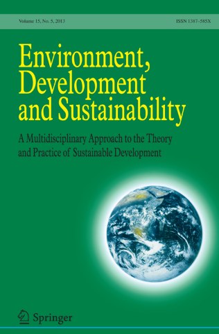 ENVIRONMENT DEVELOPMENT AND SUSTAINABILITY 期刊封面