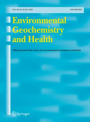 ENVIRONMENTAL GEOCHEMISTRY AND HEALTH 期刊封面