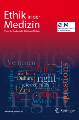 Ethik in der Medizin journal cover