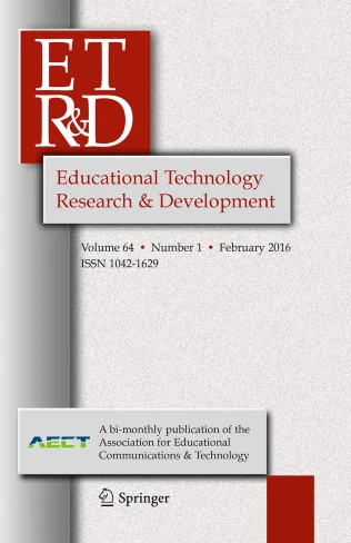 ETR&D-EDUCATIONAL TECHNOLOGY RESEARCH AND DEVELOPMENT 期刊封面