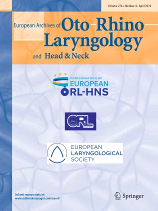 EUROPEAN ARCHIVES OF OTO-RHINO-LARYNGOLOGY journal cover