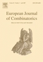 EUROPEAN JOURNAL OF COMBINATORICS journal cover