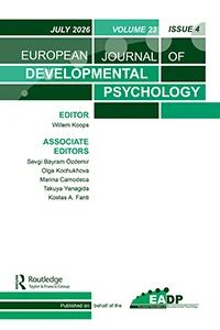 European Journal of Developmental Psychology journal cover
