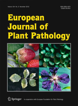 EUROPEAN JOURNAL OF PLANT PATHOLOGY 期刊封面