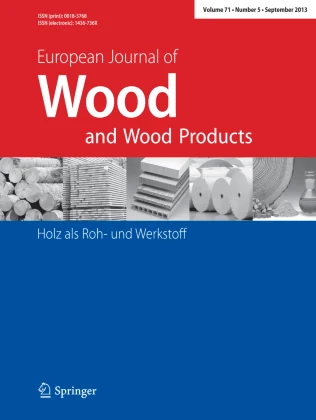 European Journal of Wood and Wood Products 期刊封面
