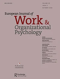 European Journal of Work and Organizational Psychology journal cover