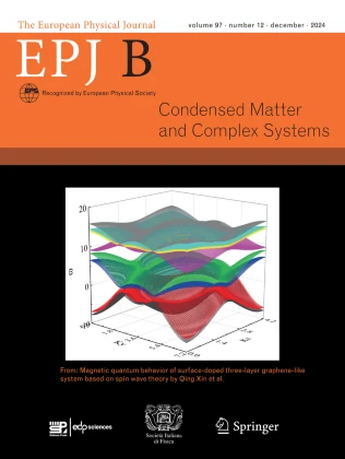 EUROPEAN PHYSICAL JOURNAL B journal cover