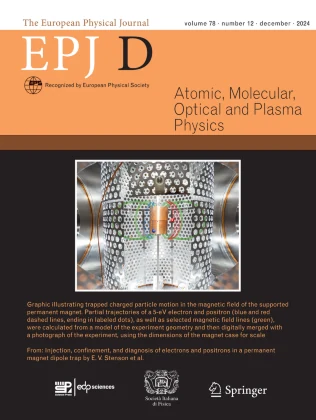 EUROPEAN PHYSICAL JOURNAL D journal cover