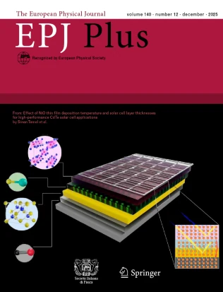 European Physical Journal Plus 期刊封面