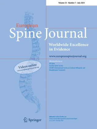EUROPEAN SPINE JOURNAL journal cover
