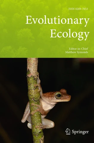 EVOLUTIONARY ECOLOGY journal cover