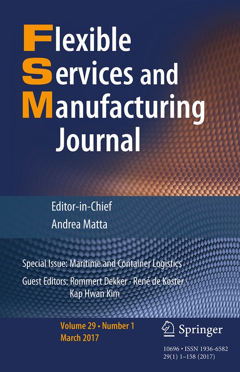 Flexible Services and Manufacturing Journal 期刊封面