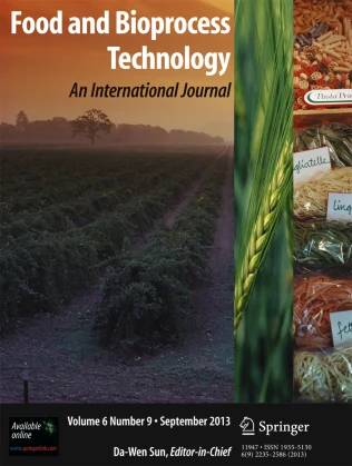 Food and Bioprocess Technology 期刊封面